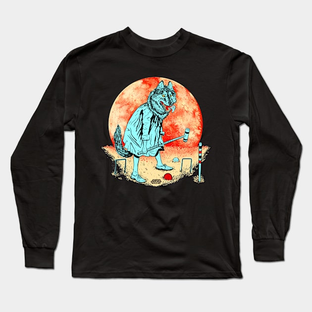 By the light of the full moon Long Sleeve T-Shirt by Bearded Tales Of Woe